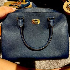 Navy blue Michael Kors purse